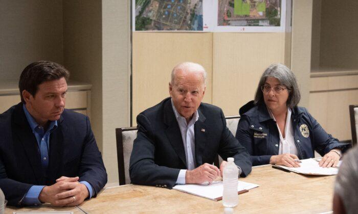 ‘You’ve Been Very Supportive’: Biden and DeSantis Meet as President Surveys Miami Condo Collapse