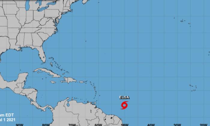Tropical Storm Elsa, 5th Named Storm, Forms in Atlantic