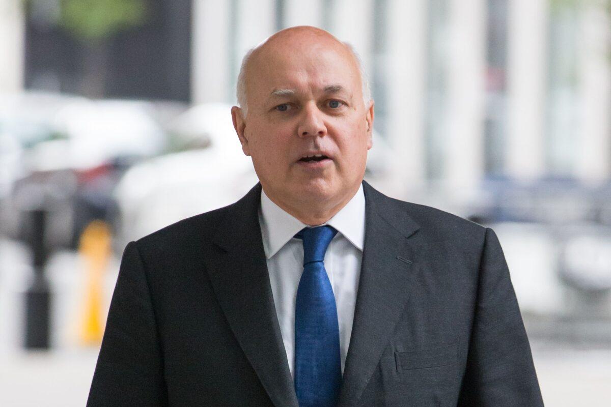 Former Conservative Party leader, MP Sir Iain Duncan Smith in an undated file photo. (Daniel Leal-Olivas/PA Media)
