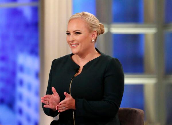 Co-host Meghan McCain during a broadcast of "The View" in New York, on Oct. 8, 2018. (Lou Rocco/ABC via AP)