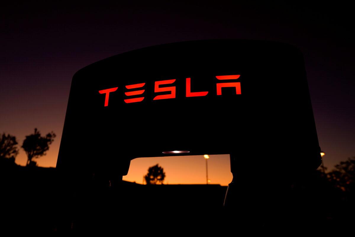 A Tesla supercharger is shown at a charging station in Santa Clarita, Calif., United States, on Oct. 2, 2019. (Mike Blake/Reuters)