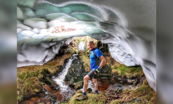 Man Stumbles Upon an ‘Incredible Snow Tunnel’ While Trekking Cheviot Hills in England