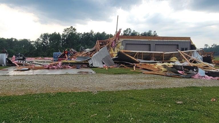 A photo taken cataloguing the damage that occurred during the storm. (Courtesy of <a href="https://www.facebook.com/JayCountySheriffsOffice/">Jay County Sheriff's Office</a>)