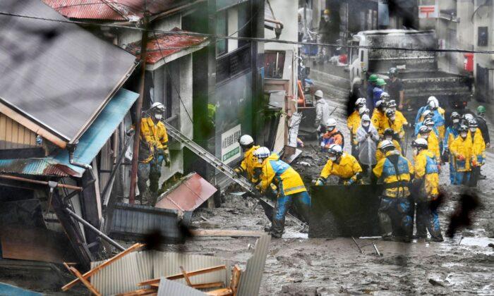 Japan’s Leader Pushes Rescue After Deadly Mudslide Hits Town