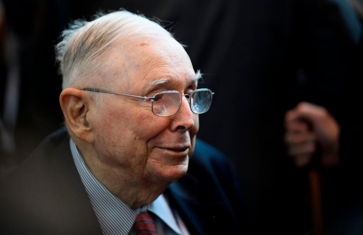 Charlie Munger, vice chairman of Berkshire Hathaway, attends the annual Berkshire shareholders meeting in Omaha, Neb., on May 3, 2019. (Johannes Eisele/AFP via Getty Images)