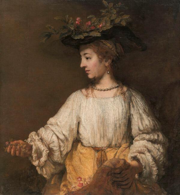 "Flora," circa 1654, by Rembrandt. Oil on canvas. Gift of Archer M Huntington, in memory of his father, Collis Potter Huntington, 1926; The Metropolitan Museum of Art, New York. (The Metropolitan Museum of Art)