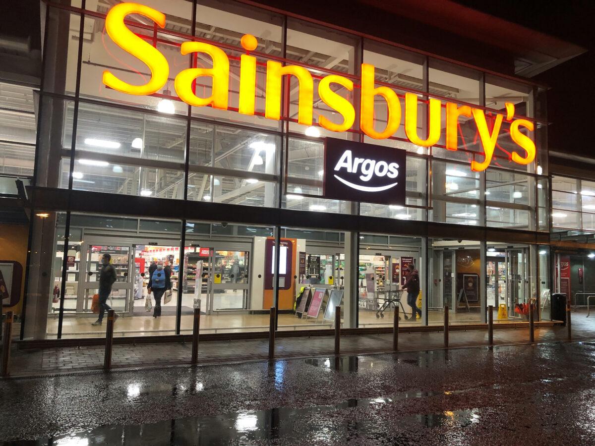 Sainsbury’s sales were up but its Argos business took a knock against tough comparisons. (Michael McHugh/PA)