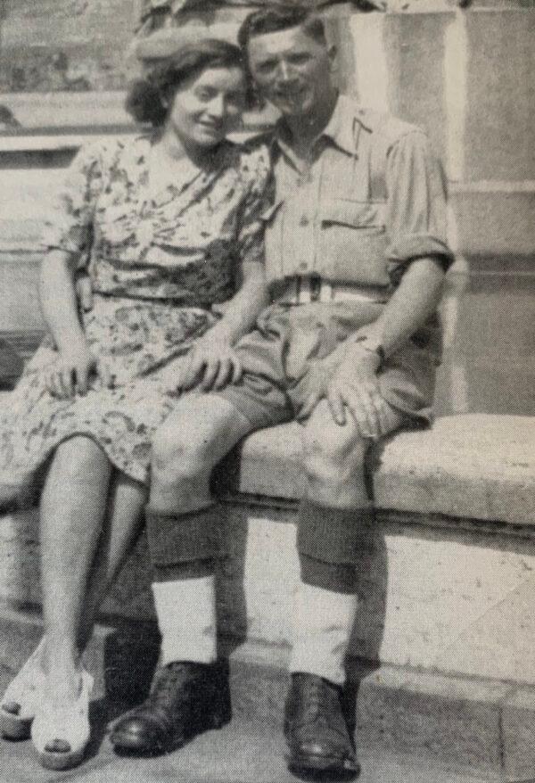 Clorinda and James Henry O'Neill on their honeymoon in Rome in 1945. (Courtesy of Dorothy O'Neill)