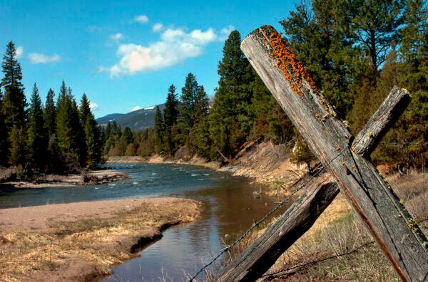 Jacobsen Creek, a tributary of the North Fork of the Blackfoot River near Ovando, Mont., on April 26, 2006. (Jennifer Michaelis/The Missoulian via AP)