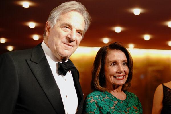 Paul Pelosi and Nancy Pelosi attend the TIME 100 Gala 2019 Cocktails at Jazz at Lincoln Center in New York City on April 23, 2019. (Jemal Countess/Getty Images for TIME)