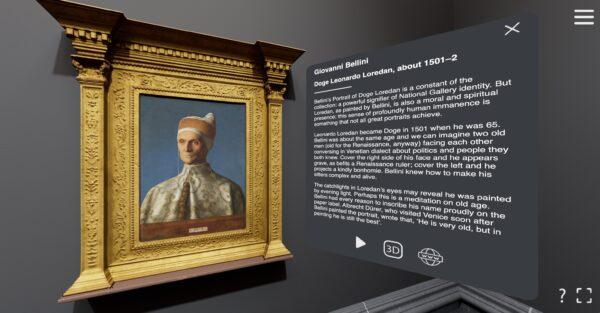 "Doge Leonardo Loredan," circa 1501–02, by Giovanni Bellini. The portrait is one of 20 works in "The Director’s Choice" exhibition at The National Gallery, created with Moyosa Media. (The National Gallery, London)