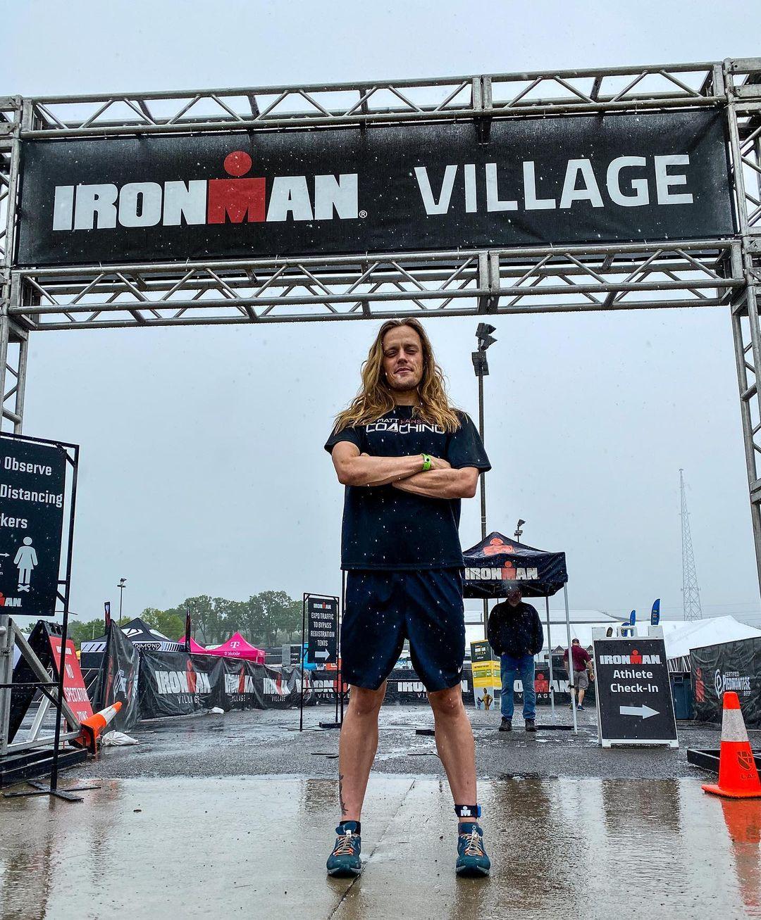 Noel Mulkey finished the 2021 Tulsa Ironman Triathlon on May 23 to qualify for the Ironman World Championship in Hawaii. (Courtesy of <a href="https://www.instagram.com/noelmulkey/">Noel Mulkey</a>)