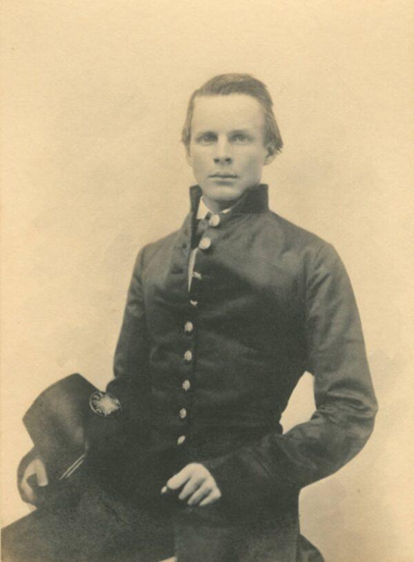 Major John Pelham (1838–1863), Confederate Army artillery officer in the American Civil War, pictured here in 1858. Alabama Department of Archives and History. (Public Domain)