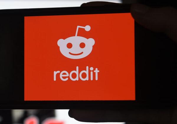 The Reddit logo on a mobile phone in Arlington, Virginia, on January 29, 2021. (Olivier Douliery/AFP via Getty Images)