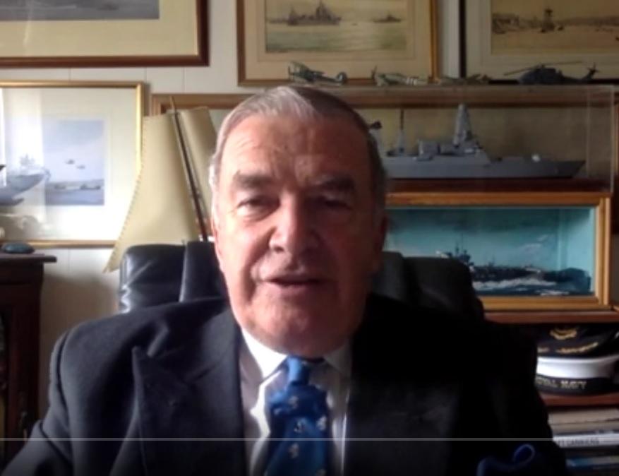 Lord Alan West, who was security minister under Gordon Brown and formerly First Sea Lord, speaks to NTD in an online interview on July 5, 2021. (Screenshot/ NTD)