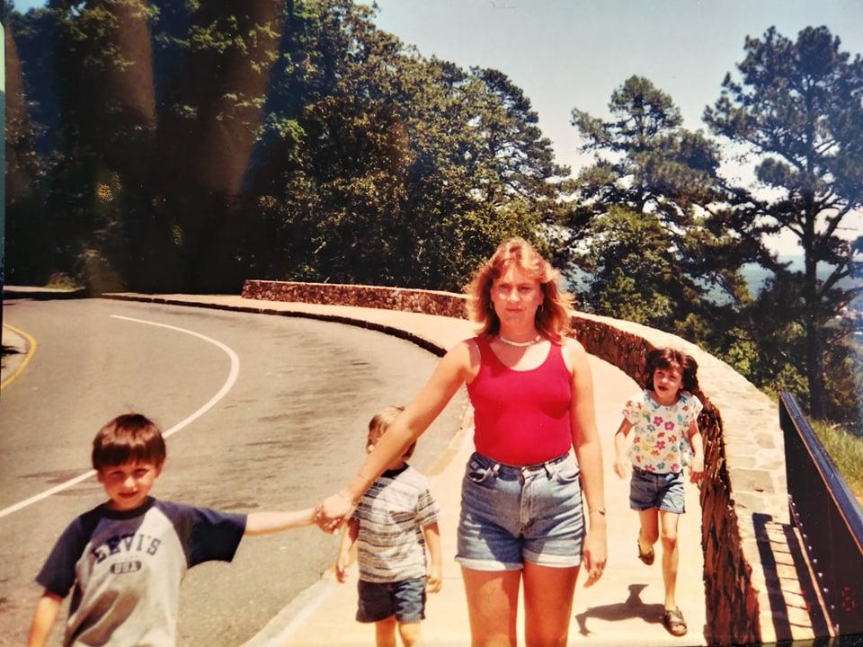 Nicole and her three kids in the 1990s. (Courtesy of <a href="https://www.facebook.com/nicole.adkins.7549185">Nicole Adkins</a>)