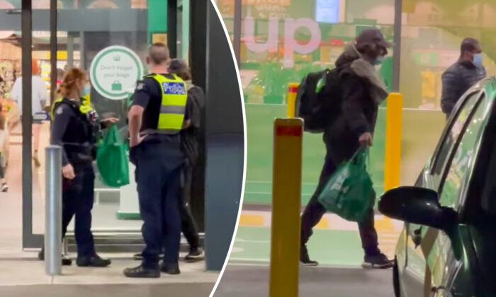 2 Police Officers Confront Homeless Man at Woolworths—but Come Back Out With Surprise for Him