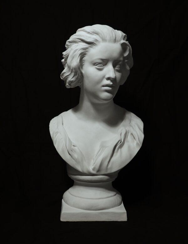 Plaster cast bust of Costanza Bonarelli by Gian Lorenzo Bernini; 25 inches tall. (Courtesy of Justin Ryan Kendall)