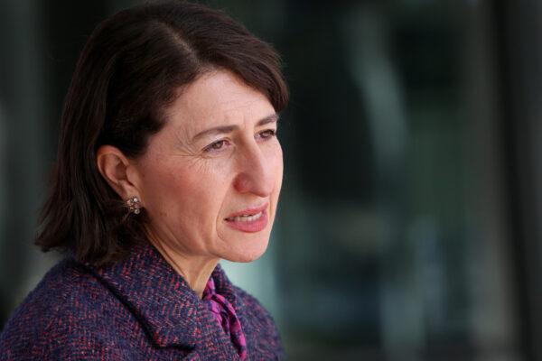 NSW Premier Gladys Berejiklian speaks during a press conference in Sydney, Australia on July 16, 2021. (Lisa Maree Williams/Getty Images)