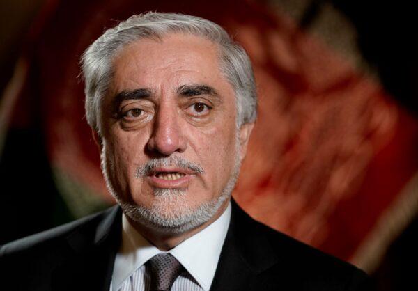 Chairman of Afghanistan's High Council for National Reconciliation Abdullah Abdullah speaks during an interview with Reuters at the Willard Hotel in Washington, on June 25, 2021. (Ken Cedeno/Reuters)