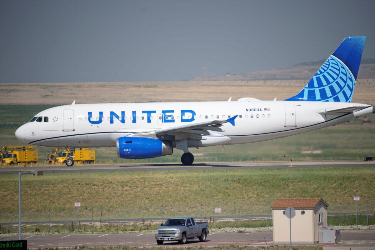 A United Airlines jetliner taxis down a runway for takeoff from Denver International Airport on July 2, 2021. (David Zalubowski, file/AP Photo)