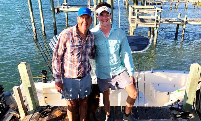 Father and Son Who Nearly Collide With Runaway Boat Save Its Captain From Ocean