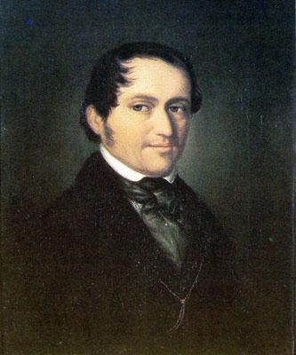 A portrait of Clara Schumann's father, Frederick Wieck, at age 45, the year he first met Robert Schumann. (Public Domain)