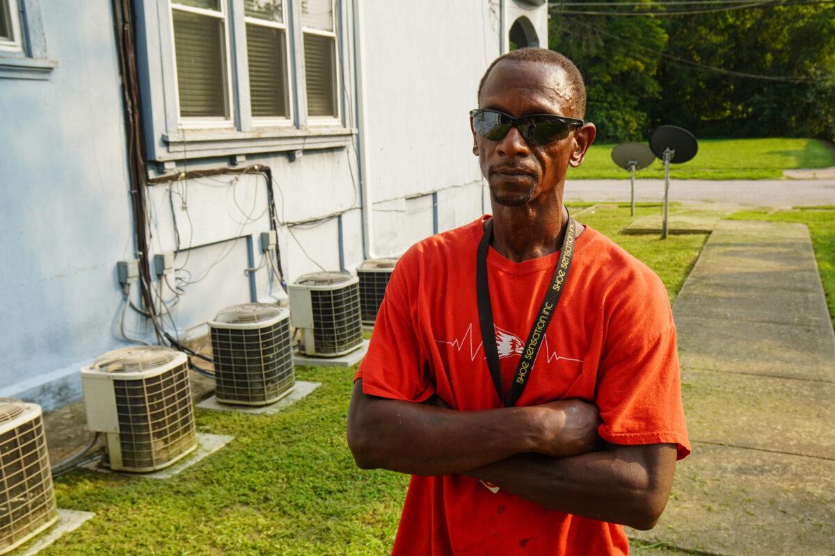 Glenn Collier, a citizen of Cairo, Ill., on July 20, 2021. (Jackson Elliott/The Epoch Times)