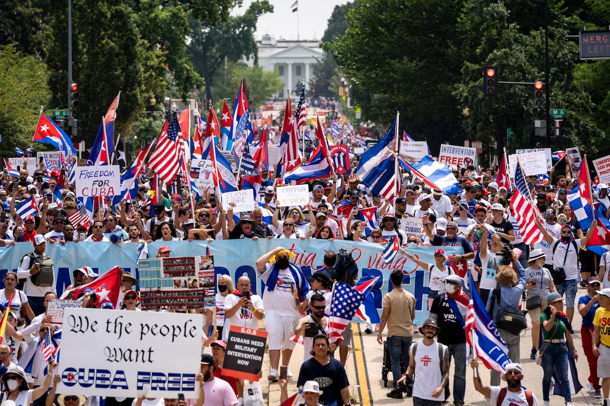 Thousands Join Cuba Freedom March Near White House