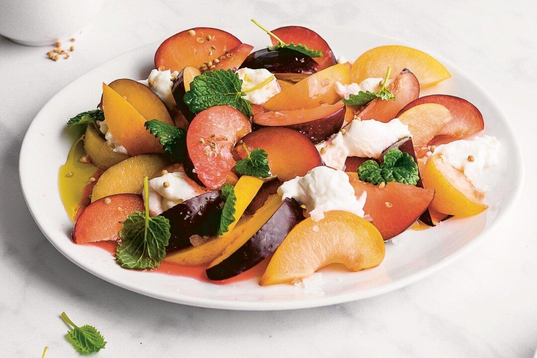 Stone Fruit Salad With Lemon Balm