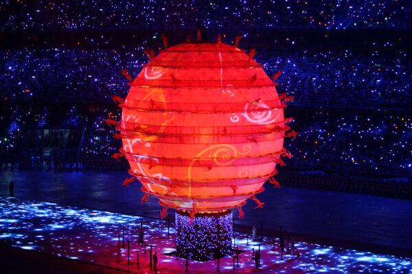 Artists perform on a large globe during the Opening Ceremony for the 2008 Beijing Summer Olympics at the National Stadium in Beijing, China, on Aug. 8, 2008. (Mike Hewitt/Getty Images)