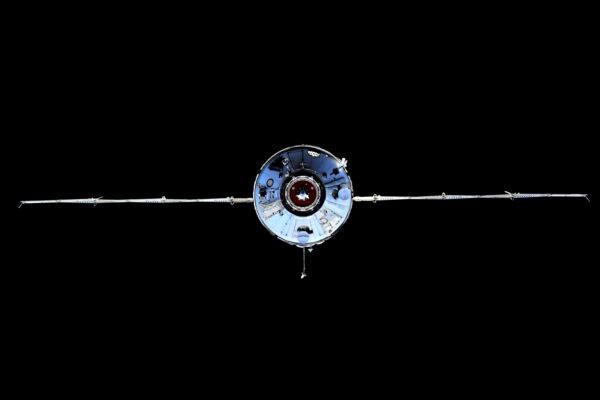 The Nauka (Science) Multipurpose Laboratory Module is seen during its docking to the International Space Station (ISS) on July 29, 2021. (Oleg Novitskiy/Roscosmos/Handout via Reuters)
