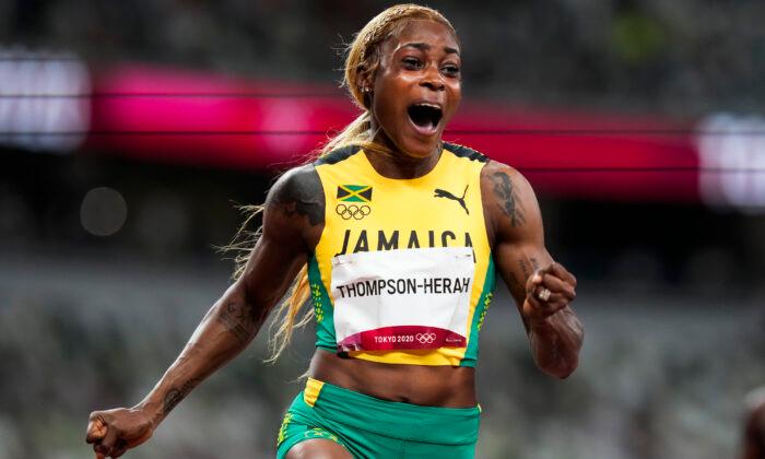 Thompson-Herah Breaks Flo Jo’s Olympic Record in Women’s 100
