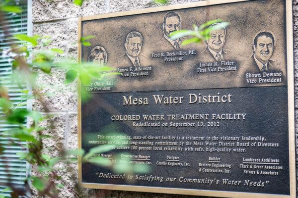 The Mesa Water District in Costa Mesa, Calif., on June 1, 2021. (John Fredricks/The Epoch Times)