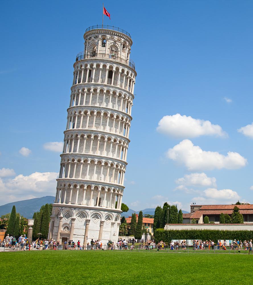 The Cathedral Square lies on a bed of sand and is the reason that the famous Romanesque tower leans. As the tower began leaning during construction, the builders compensated by having the upper floors counterbalance the tilt. (Fedor Selivanov/Shutterstock)