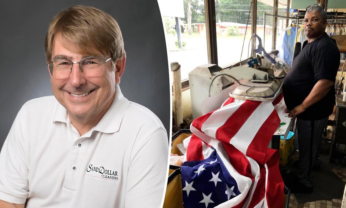 Florida Dry Cleaner Presses Flags for Caskets in Military Funerals Free of Charge to Honor Their Sacrifice