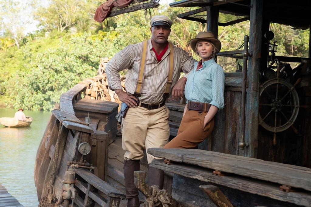 Dwayne Johnson and Emily Blunt star in Disney's latest film, "Jungle Cruise," which borrows its plot from the Humphrey Bogart and Katharine Hepburn film "The African Queen." (Walt Disney Studios Motion Pictures)