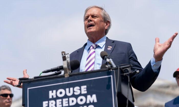 Rep. Ralph Norman (R-S.C.) speaks at a news conference on Capitol Hill in Washington, on July 29, 2021. (Andrew Harnik/AP Photo)