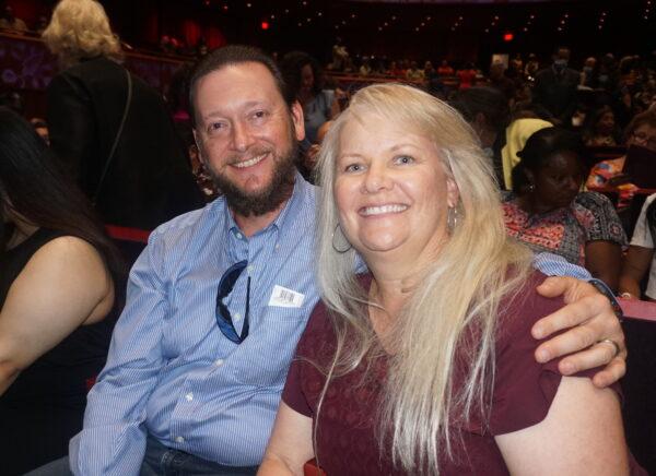 Lance and Kristi Williamson attending Shen Yun's performance in San Antonio on Aug. 7, 2021. (The Epoch Times)