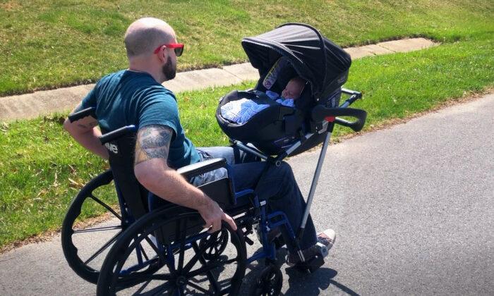 High School Teens Invent Baby Adaptation for Dad’s Wheelchair After He Lost Ability to Walk