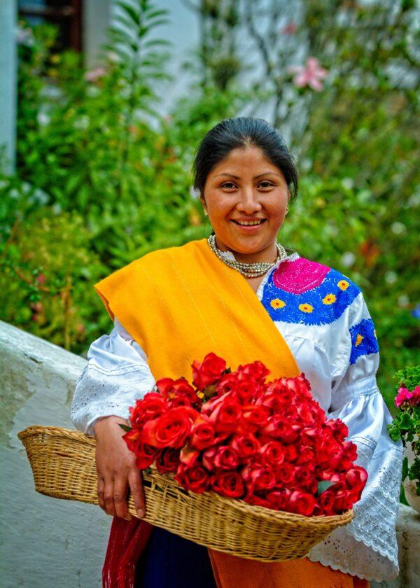 Flowers are among the bargains to be found in Ecuador. I once purchased two dozen roses for $1. They’re more expensive at airport departure but still a great bargain if you want to carry some home. (Copyright Fred J. Eckert)
