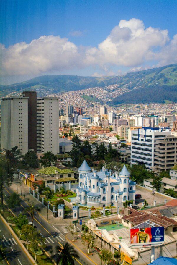 A view of Quito from one of its leading hotels. (Copyright Fred J. Eckert)