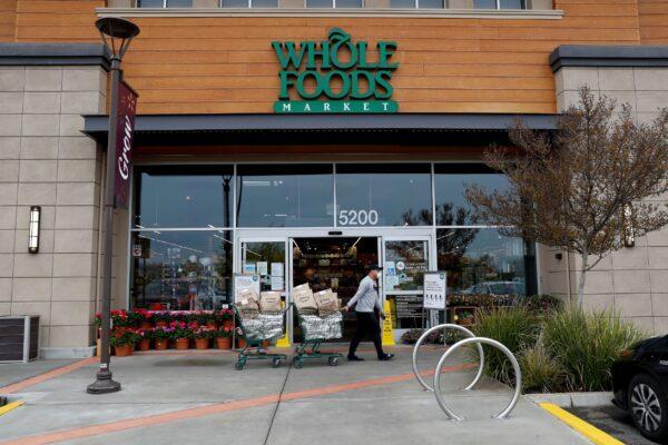 A Whole Foods Market in Dublin, Calif., on April 6, 2020. (Shannon Stapleton/Reuters)