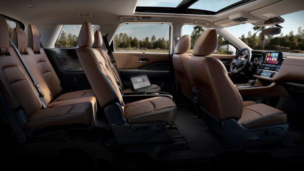 Three-row seating accommodates up to 8 passengers. (Courtesy of Nissan)