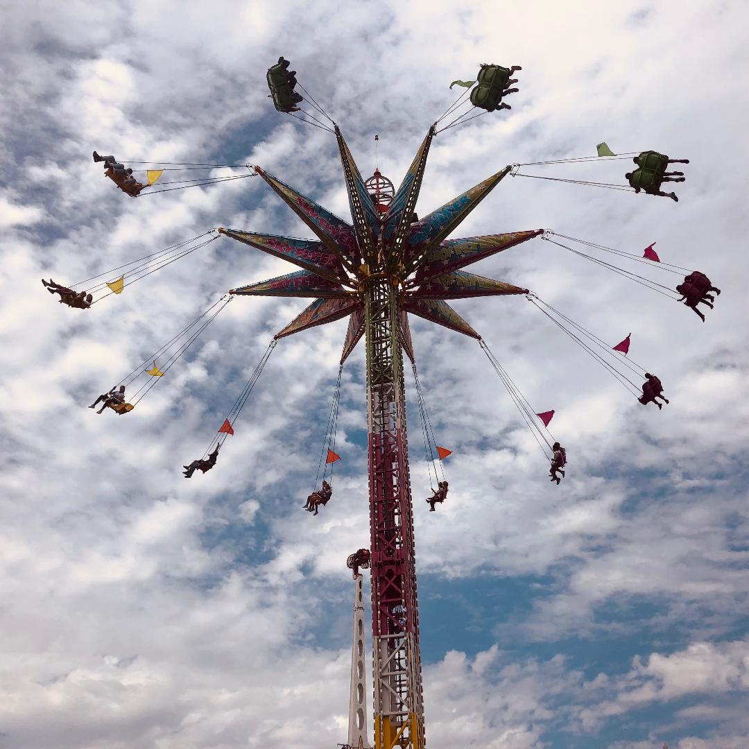 The Skyride is shown at the Orange County Fair in Costa Mesa, Calif., on Aug. 12, 2021. (Lynn Hackman/The Epoch Times)