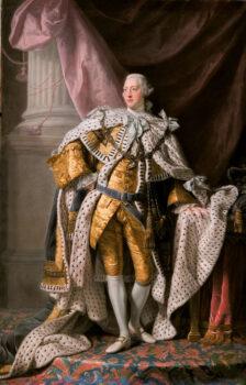 King George III in coronation robes. (By Allan Ramsay, 1765. Public Domain)