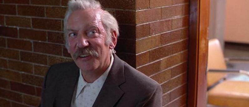 Ronald Bartel (Donald Sutherland), a still-dangerous but incarcerated firebug, in “Backdraft.” (Universal Pictures)