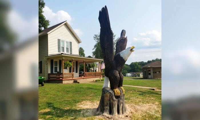 Ohio Craftsman Sculpts Massive Wooden Bald Eagles for Veterans: ‘I Am Humbled’