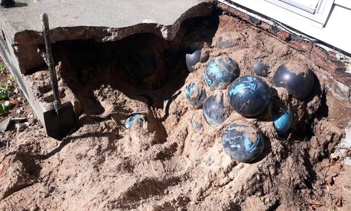 Michigan Man Finds 158 Bowling Balls Under His Concrete Steps During Summer Reno Project