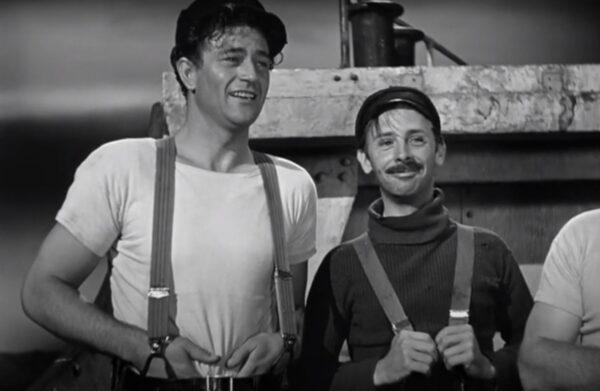 John Wayne (L) and John Qualen star in “The Long Voyage Home.” (United Artists)